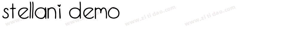 Stellani Demo字体转换